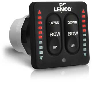 Выключатель для катера - 15271-001 - Lenco Marine - для системы балансировки / герметичный / светодиод