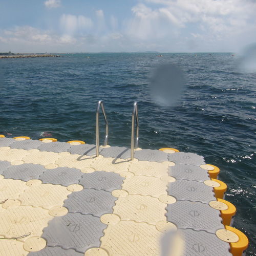 Фиксированная платформа - PLATEFORME DE BAIGNADE - MARINEFLOOR EUROPE - плавучая / для купания / многофункциональная