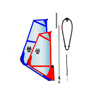 Комплексная оснастка для виндсерфинга - 1 Ages 5-8  - Ezzy Sails 2 - для детей