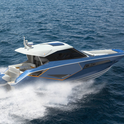 Быстроходный катер c подвесным мотором - 36 MATRIX - Moonday Yachts - двухмоторный / хардтоп / с кабиной