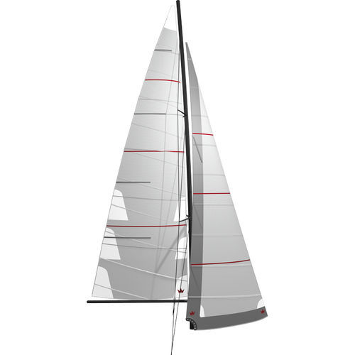 Грот из тканого полиэфира - ALISIO - ELVSTRØM SAILS - фок на наматывающем устройстве / фок с автоматическим поворотом / для круизного парусного судна