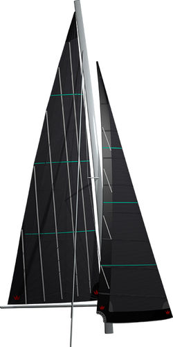 Грот - KOONAA - ELVSTRØM SAILS - фок на наматывающем устройстве / фок с автоматическим поворотом / для круизного многокорпусного судна