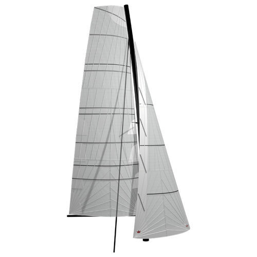 Гафельный грот - KOONAA - ELVSTRØM SAILS - фок на наматывающем устройстве / для круизного многокорпусного судна / с радиальным кроем