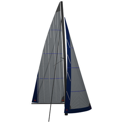 Грот - KOONAA - ELVSTRØM SAILS - фок на наматывающем устройстве / для круизного многокорпусного судна / с радиальным кроем