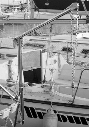 Шлюпбалка для парусника - 35-MAT-01 - INOX MARINE INNOVATION - с ручным управлением / поворотная