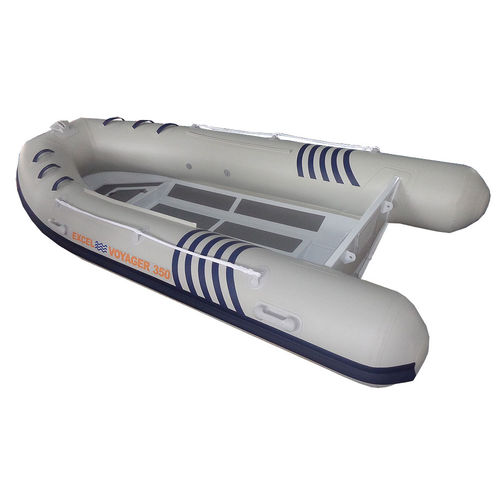Надувная лодка c подвесным мотором - VOYAGER LITE SR350 - Excel Inflatables - полужесткая / с центральной консолью / макс. 5 человек