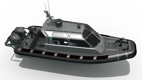 Профессиональный катер катер береговой охраны - MRC950  - Madera Ribs - c подвесным мотором / надувная лодка с полужестким корпусом