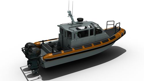 Профессиональный катер судно для транспортировки персонала - MRC950 - Madera Ribs - c подвесным мотором / надувная лодка с полужестким корпусом