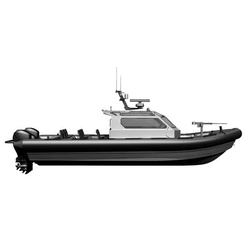 Профессиональный катер судно для транспортировки персонала -  MR-1150 - Madera Ribs - c подвесным мотором / надувная лодка с полужестким корпусом