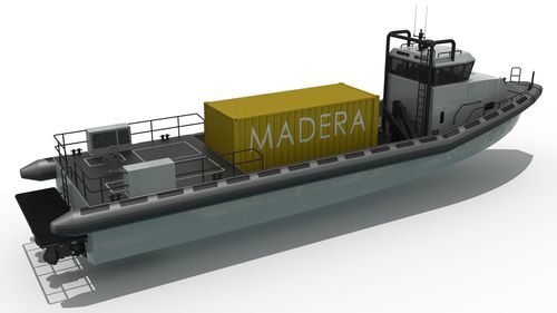 Профессиональный катер коммерческое судно - FCC20 - Madera Ribs - с внутренним мотором / из алюминия / надувная лодка с полужестким корпусом
