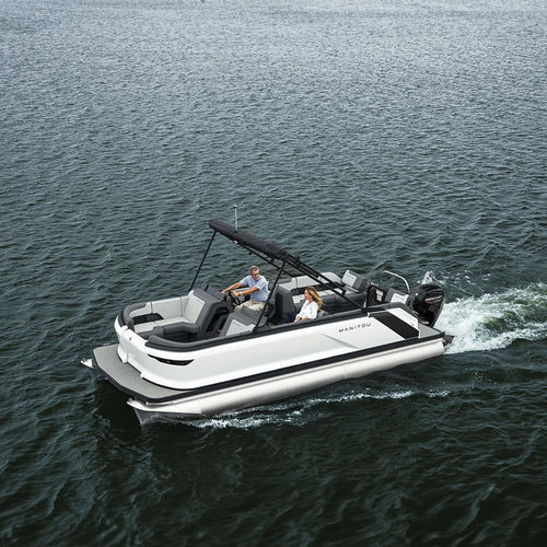 Понтоновый катер c подвесным мотором - 24 MAX - Manitou Pontoon Boats - трехтрубный / открытый / с боковой консолью