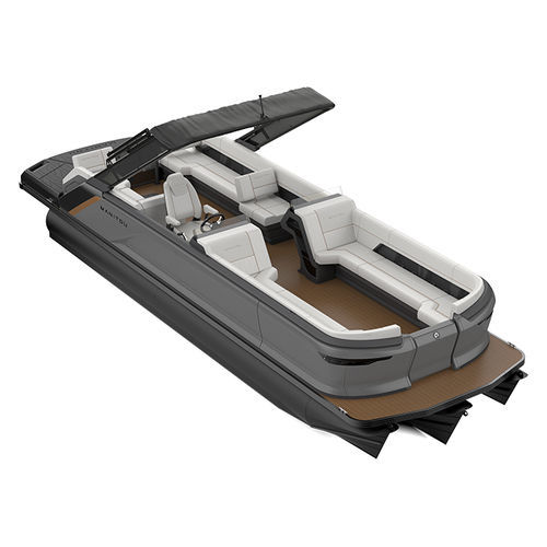 Понтоновый катер c подвесным мотором - 22 - Manitou Pontoon Boats - трехтрубный / открытый / с боковой консолью