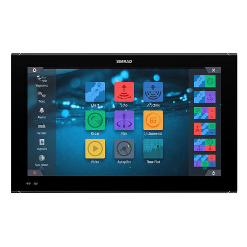 Экран для катера - NSO evo3 - Simrad Yachting - навигационная система / гидролокатор / радар