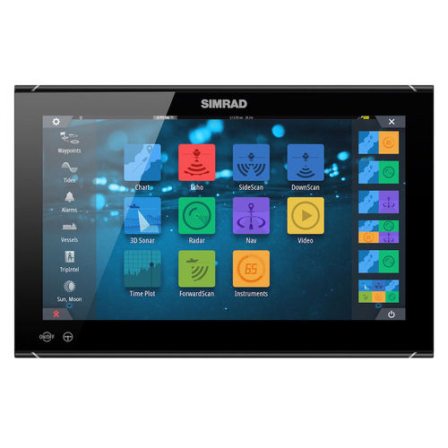 Экран для катера - NSO evo3S - Simrad Yachting - навигационная система / для контроля / гидролокатор