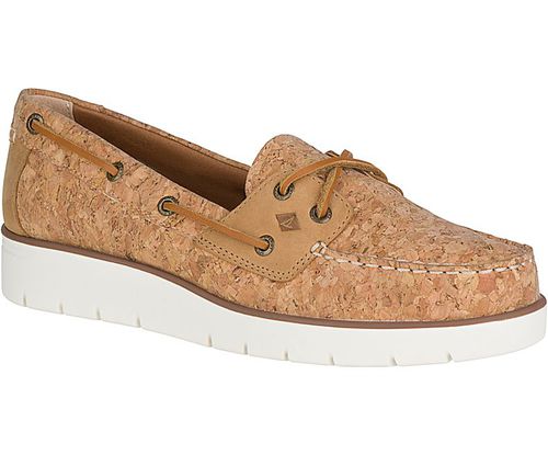 Обувь для палубы - AZUR CORK  - Sperry Top Sider - для женщин / из кожи