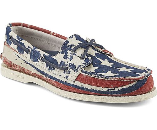 Обувь для палубы - AUTHENTIC ORIGINAL STARS AND STRIPES  - Sperry Top Sider - для мужчин / из кожи