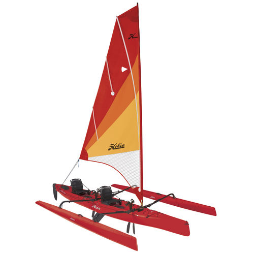 Каяк с верхней посадкой - MIRAGE ISLAND - Hobie Kayak - для рыбной ловли / морской / для взрослых