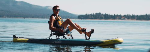 Каяк с верхней посадкой - MIRAGE ITREK 11 - Hobie Kayak - надувной / для досуга / морской