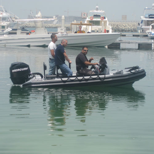 Профессиональный катер c подвесным мотором - 4.1 M - ASIS BOATS - из алюминия / надувная лодка с полужестким корпусом