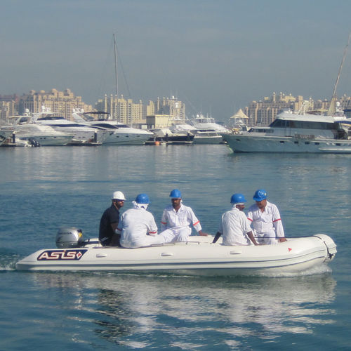 Надувная лодка c подвесным мотором - 6 M - ASIS BOATS - складная / открытая / спасательная