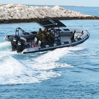 Профессиональный катер катер береговой охраны - 9.5 M - ASIS BOATS - спасательное судно / c подвесным мотором / из стекловолокна