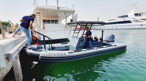 Профессиональный катер профессиональное рыболовное судно - 7 M Full Tube - ASIS BOATS - c подвесным мотором / из алюминия / полужесткий