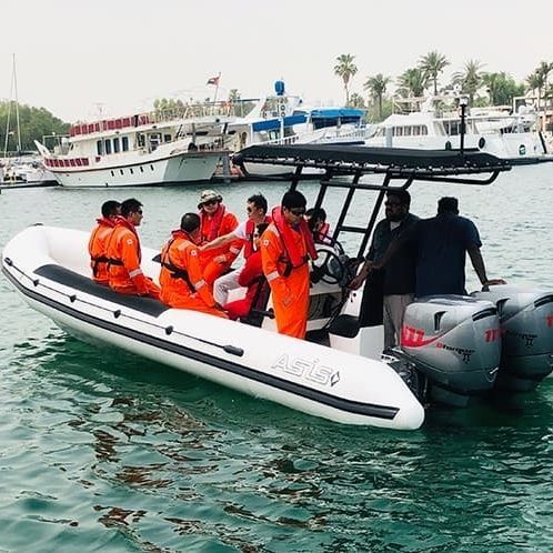 Профессиональный катер спасательное судно - 8 M Full Tube - ASIS BOATS - профессиональное рыболовное судно / c подвесным мотором / из алюминия