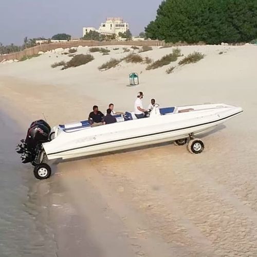 Амфибийная надувная лодка - 9.5 M Beachlander - ASIS BOATS - c подвесным мотором / двухмоторная / полужесткая