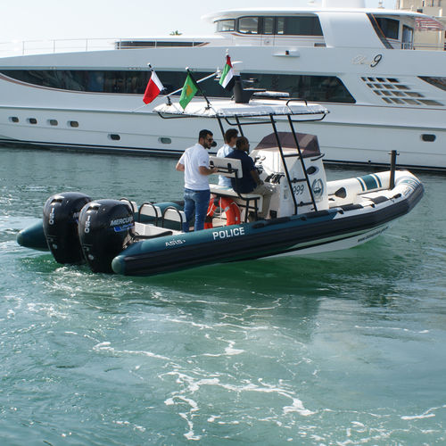Надувная лодка c подвесным мотором - 8 M - ASIS BOATS - двухмоторная / полужесткая / с центральной консолью