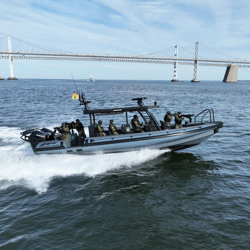 Надувная лодка c подвесным мотором - 11.5 M - ASIS BOATS - полужесткая / оффшорная / из алюминия