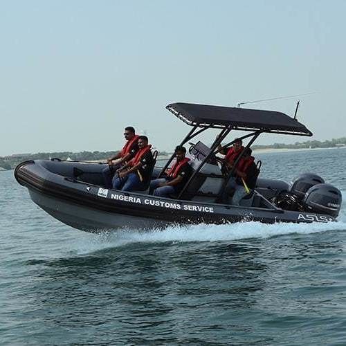 Профессиональный катер катер береговой охраны - 9.5 M - ASIS BOATS - c подвесным мотором / из алюминия / надувная лодка с полужестким корпусом
