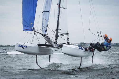 Спортивный катамаран для регаты - 17 Olympic - Nacra Sailing - двухместный / с двойной трапецией / Nacra 17