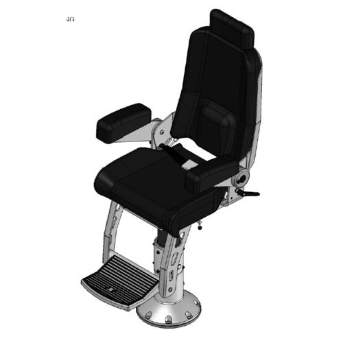 Сидение для пилота - 500-100-V5 - STIDD SYSTEMS - для катера / с подлокотниками / регулируемое