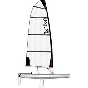 Одиночный швертбот - Benji 380 C2  - Gehull centreboards - скиф / для регаты / для досуга