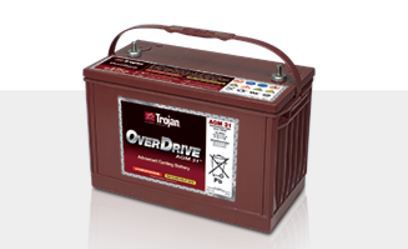 Морская аккумулятор - OverDrive™ AGM 31 - Trojan Battery Company - 12 В / свинцово-кислотная / свинцовая