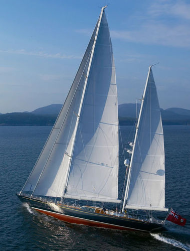 Круизная элитная парусная супер-яхта - ASOLARE - Hodgdon Yachts - традиционная / с открытым кокпитом / кеч