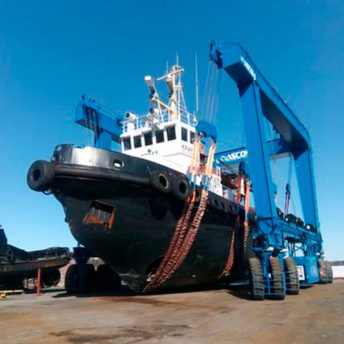 Судоподъемник с дистанционным управлением - BHT 1300 - ABI TRAILERS - для большой нагрузки / в форме U / на 4-х колесах