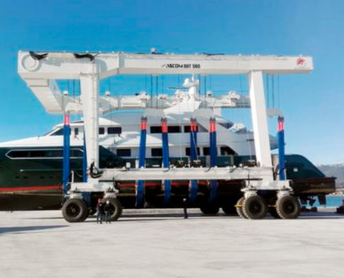 Судоподъемник с дистанционным управлением - BHT 1100 - ABI TRAILERS - для большой нагрузки / в форме U / на 4-х колесах