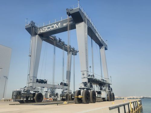 Судоподъемник для большой нагрузки - BHT 850 - ASCOM - с дистанционным управлением / в форме U / на 4-х колесах