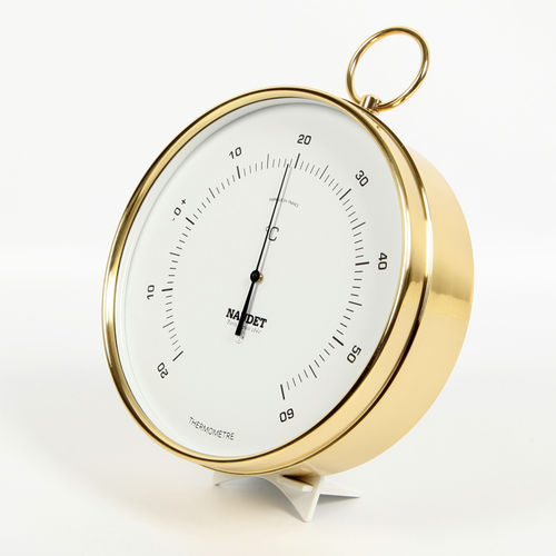 Аналоговый термометр - DIAL 17CM - NAUDET - из полированной латуни / °C / морской