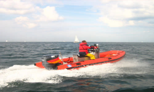 Надувная лодка c подвесным мотором - DSB 5.1 SR - Deutsche Schlauchboot - полужесткая / с центральной консолью
