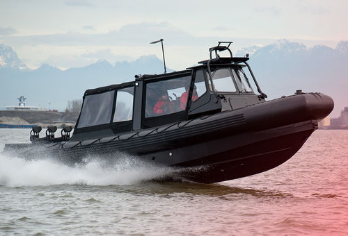 Профессиональный катер c подвесным мотором - ZH 1300 INTERCEPTOR	 - Zodiac Milpro International - из алюминия / надувная лодка с полужестким корпусом