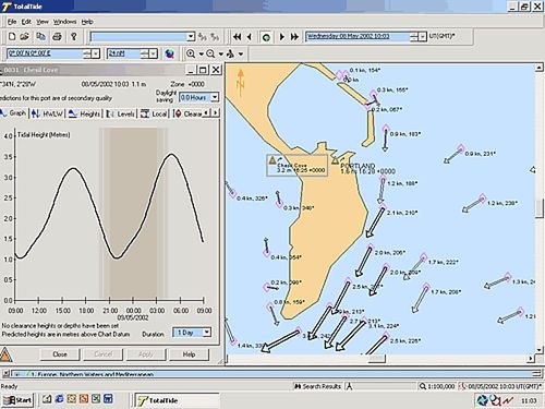 Программное обеспечение для прогнозирования приливов и отливов - TOTALTIDE - PC Maritime - для катера