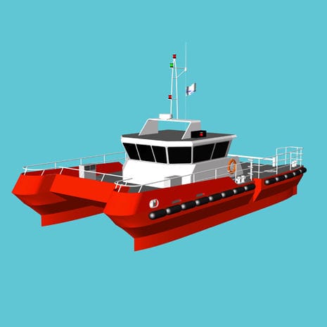 Профессиональный катер рабочее судно - 15M  - Lung Teh Shipbuilding - катамаран / с внутренним мотором / из алюминия