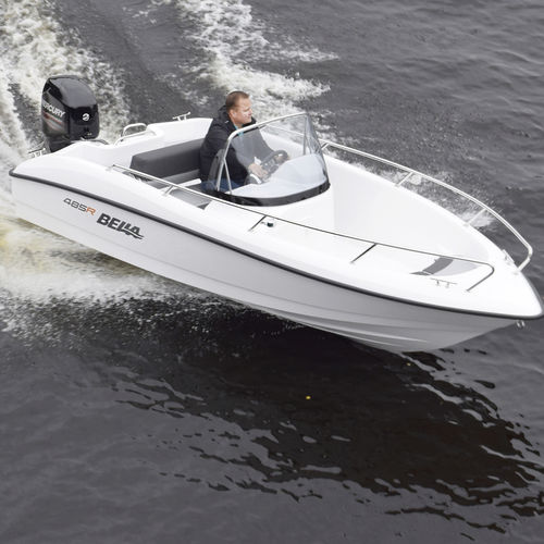 Открытый катер c подвесным мотором - 485 R - Bella Boats Oy - с боковой консолью / для водных лыж / спортивный