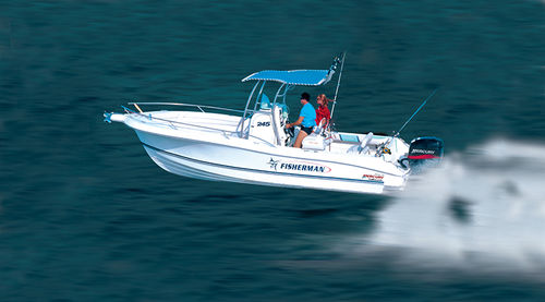 Ботик c подвесным мотором - 245 - FIBRAFORT BOATS BRAZIL - с центральной консолью / для спортивной рыбалки