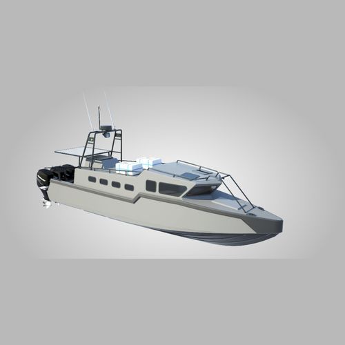 Профессиональный катер c подвесным мотором - COMBAT INTERCEPTOR - North Sea Boats