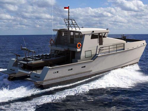 Профессиональный катер катер береговой охраны - X22 - North Sea Boats - катамаран / с внутренним мотором