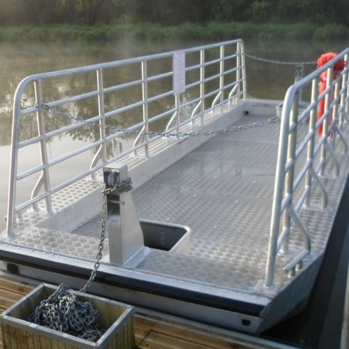Паром с цепью - BAC A CHAÎNE EN ALUMINIUM - BORD A BORD