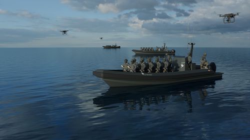 Профессиональный катер катер береговой охраны - VALKYRIE 1200 - BORD A BORD - рабочее судно / служебный катер / портовый служебный катер